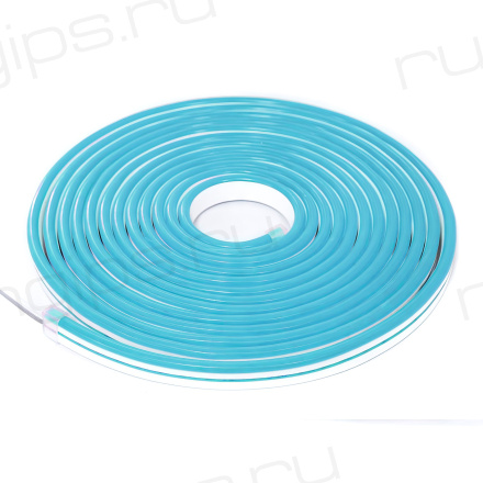 NeonLine ELF PVC интерьерный, боковой изгиб, 12В, IP53, 8мм, 1м, кратность реза  1см, голубой