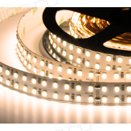 Лента светодиодная ELF 1400SMD диодов (2835), 24В, 5м, ГИПЕР, белый теплый 2800-3300К