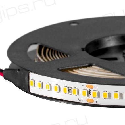 Лента светодиодная ELF 960SMD диодов (2835), 24В, 5м, ЭКСТРА, белый теплый 2800-3300К