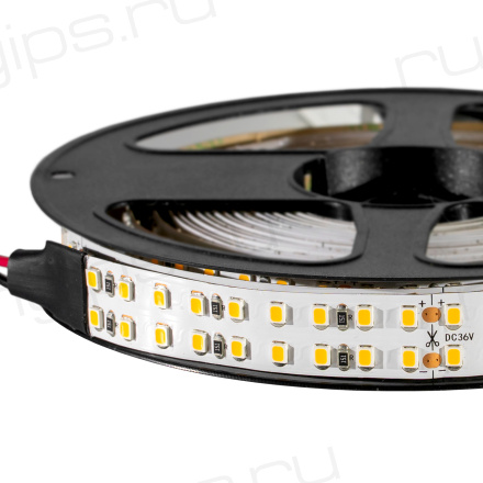 Лента светодиодная ELF 1400SMD диодов (2835), 36В, 5м, ГИПЕР, белый теплый 2800-3300К