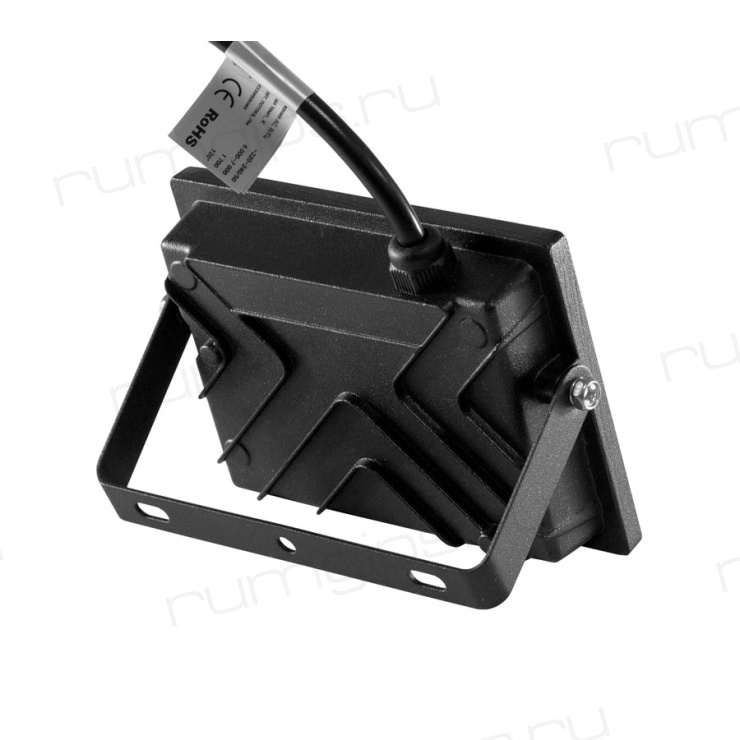 Прожектор светодиодный ELFLED, SMD, 30Вт, черный корпус, IP65, белый