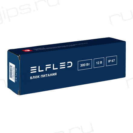 Блок питания герметичный компактный ELF, 12В, 300Вт, металл, IP67