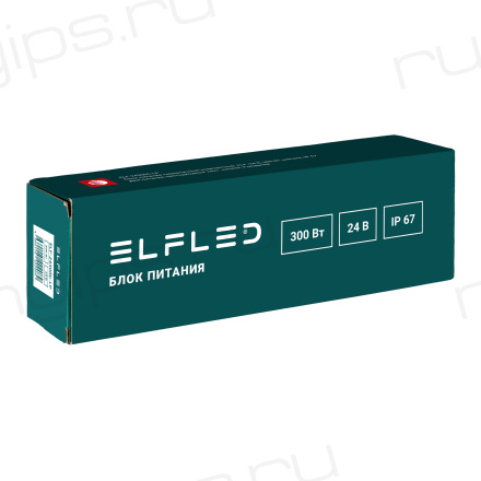 Блок питания герметичный компактный ELF, 24В, 300Вт, металл, IP67