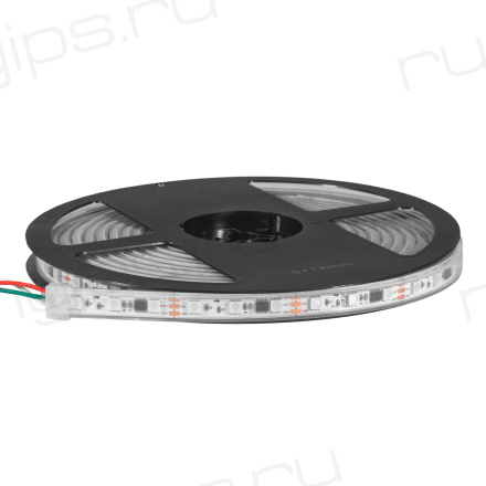 Лента светодиодная герметичная ELFLED 300SMD, 12В, IP66, 5м, RGB SPI WS2811