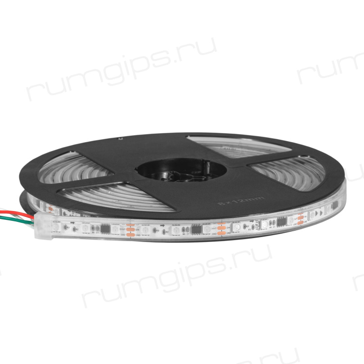 Лента светодиодная герметичная ELFLED 300SMD, 12В, IP66, 5м, RGB SPI WS2811