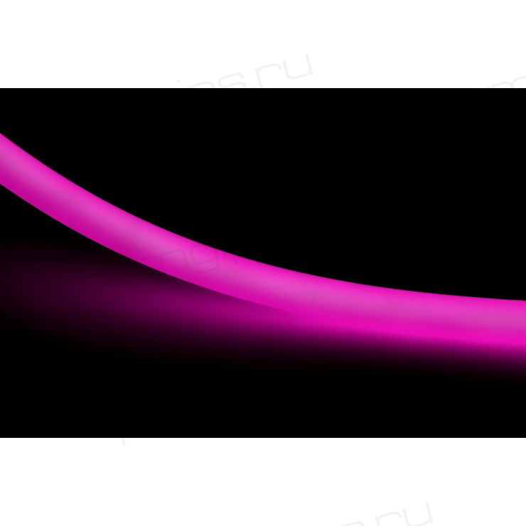 NeonLine ELFLED, круглый 360˚, 12В, IP68, ф16мм, 5м, розовый