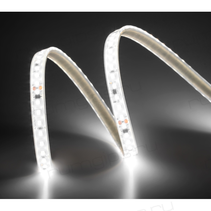 Лента светодиодная ELFLED 120SMD диодов (2835), 220В, IP67, 1м, белый нейтральный, 4000-4500К