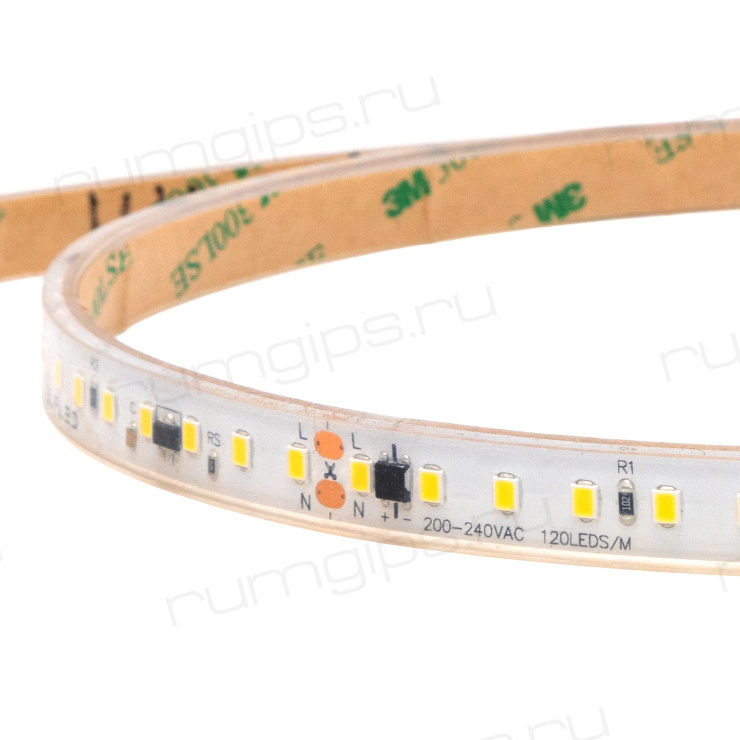 Лента светодиодная ELFLED 120SMD диодов (2835), 220В, IP67, 1м, синий