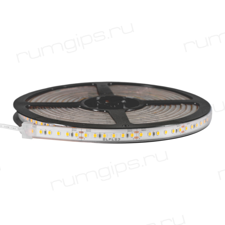 Лента светодиодная ELFLED 600SMD диодов (2835), 24В, IP67, 5м, САУНА, белый теплый 2800-3300К
