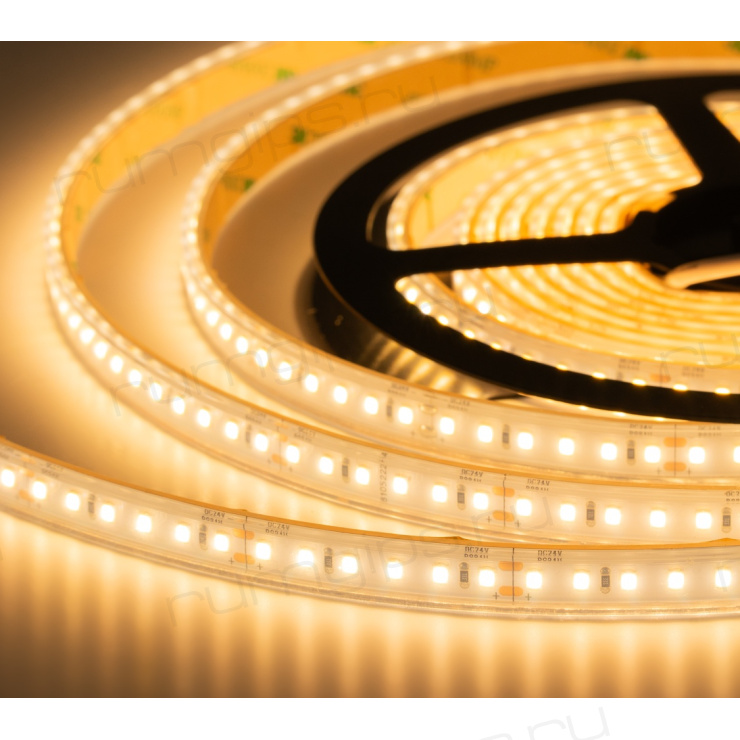 Лента светодиодная ELFLED 600SMD диодов (2835), 24В, IP67, 5м, САУНА, белый теплый 2800-3300К