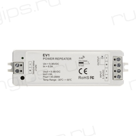 Усилитель 1-канальный ELFLED EV1, 5/36B, 2.4G, 8A