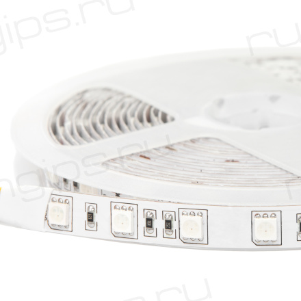 Лента светодиодная 300SMD диодов (5050) тип В, 24В, 5м, RGB