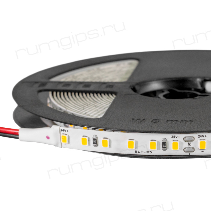 Лента светодиодная 600SMD диодов (2835) тип В, 24В, 5м, белый