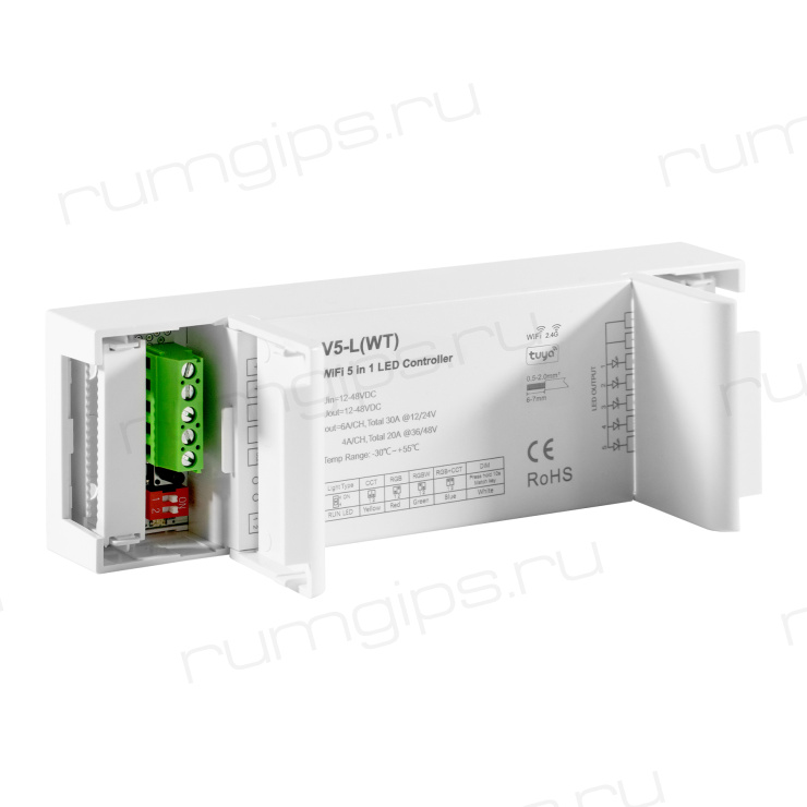 WiFi контроллер универсальный ELFLED V5-L (WT), 12/48В, 6A/канал
