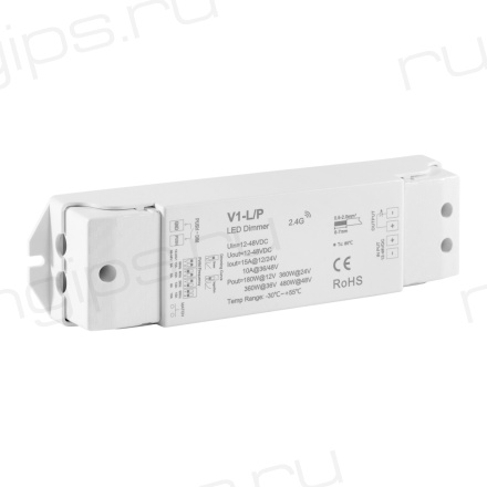 Диммер ELFLED V1-L/P, 12/48В, 15A