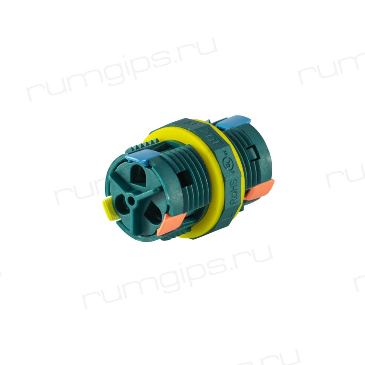 Муфта соединительная для 2-х кабелей 3pin/3pin, M20, винтовые зажимы, IP68