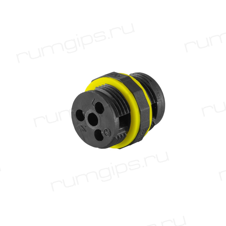 Муфта соединительная для 2-х кабелей 3pin/3pin, Р20, пружинные зажимы, IP68