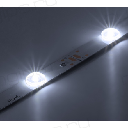 Линейка фронтальная светодиодная ELFLED 12SMD2835, 12В, 0.95м, с линзами, 4.3Вт, белый 6500-7000К