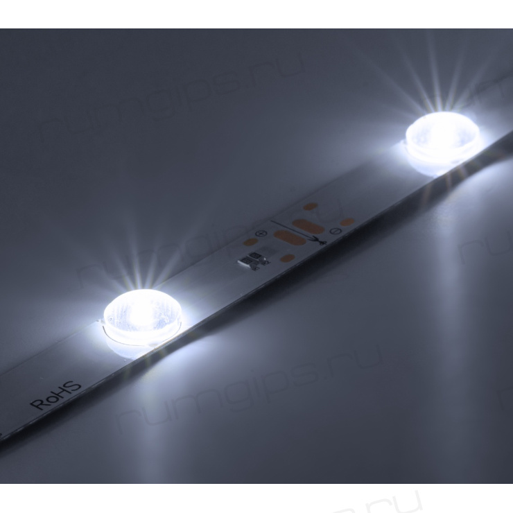 Линейка фронтальная светодиодная ELFLED 12SMD2835, 24В, 0.95м, с линзами, 4.3Вт, белый 6500-7000К