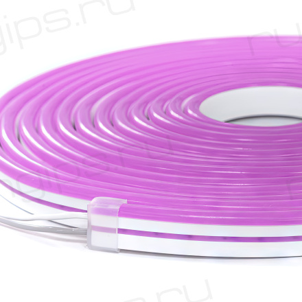 NeonLine ELF PVC интерьерный, боковой изгиб, 12В, IP53, 8мм, 1м, кратность реза  1см, фиолетовый