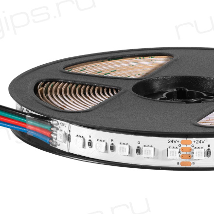Лента светодиодная 600SMD диодов (3535) тип В, 24В, 5м, RGB