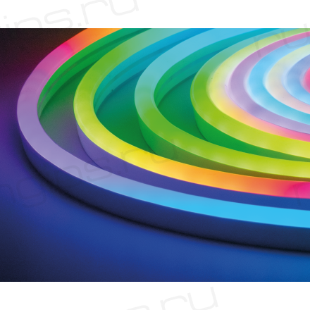 NeonLine ELFLED PVC интерьерный, боковой изгиб, 12В, IP53, 6мм, 1м, RGB SPI управляемый