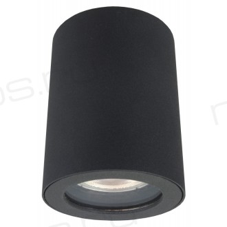 DK3007-BK Накладной светильник влагозащ., IP 44, 15 Вт, GU10, черный, алюминий