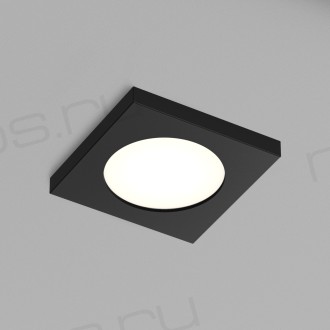 DK3015-BK Встраиваемый светильник влагозащ., IP 44, 50 Вт, GU10, черный, алюминий