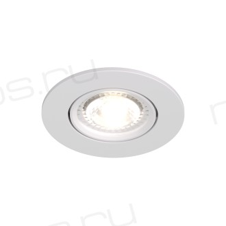 DK3020-WH Встраиваемый светильник, IP 20, 10 Вт, GU5.3, LED, белый, пластик