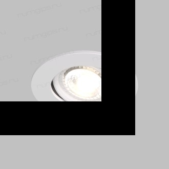 DK3020-WH Встраиваемый светильник, IP 20, 10 Вт, GU5.3, LED, белый, пластик