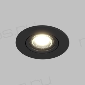 DK3020-BK Встраиваемый светильник, IP 20, 10 Вт, GU5.3, LED, черный, пластик