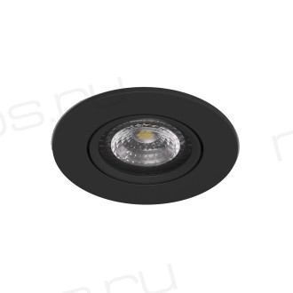 DK3020-BK Встраиваемый светильник, IP 20, 10 Вт, GU5.3, LED, черный, пластик