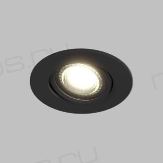 DK3020-BK Встраиваемый светильник, IP 20, 10 Вт, GU5.3, LED, черный, пластик
