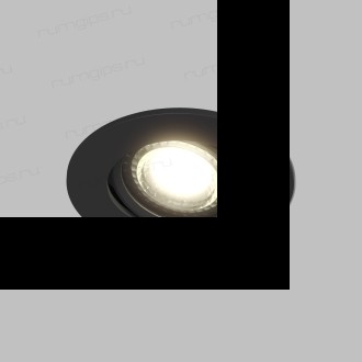 DK3020-BK Встраиваемый светильник, IP 20, 10 Вт, GU5.3, LED, черный, пластик