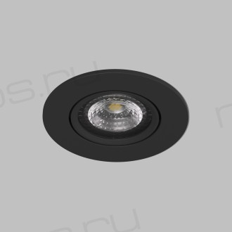DK3020-BK Встраиваемый светильник, IP 20, 10 Вт, GU5.3, LED, черный, пластик