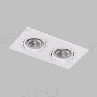 DK3022-WH Встраиваемый светильник, IP 20, 10 Вт, GU5.3, LED, белый, пластик