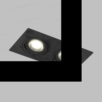 DK3022-BK Встраиваемый светильник, IP 20, 10 Вт, GU5.3, LED, черный, пластик