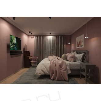 DK3040-BK Светильник накладной IP 20, 10 Вт, GU5.3, LED, черный, пластик