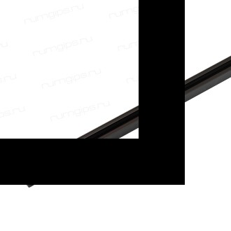 TR1001-BK Шинопровод однофазный, 1 м, черный, заглушки в комплекте