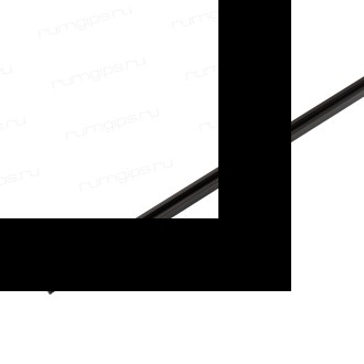 TR1002-BK Шинопровод однофазный, 2 м, черный, заглушки в комплекте