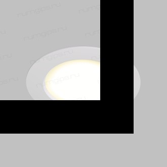 DK3046-WH Встраиваемый светильник, IP 20, 5Вт, LED, белый, пластик