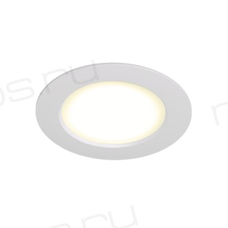 DK3046-WH Встраиваемый светильник, IP 20, 5Вт, LED, белый, пластик