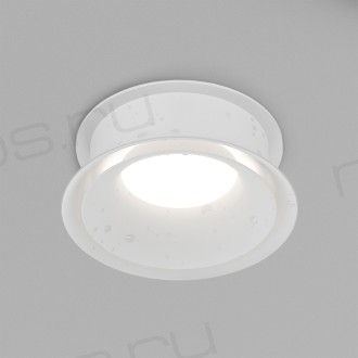 DK2403-WH Встраиваемый светильник влагозащ., IP 44, 15 Вт, GU10, белый, алюминий