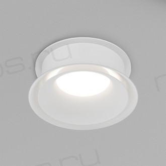 DK2403-WH Встраиваемый светильник влагозащ., IP 44, 15 Вт, GU10, белый, алюминий