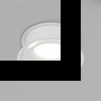 DK2403-WH Встраиваемый светильник влагозащ., IP 44, 15 Вт, GU10, белый, алюминий