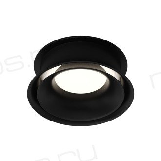 DK2403-BK Встраиваемый светильник влагозащ., IP 44, 10 Вт, GU10, черный, алюминий