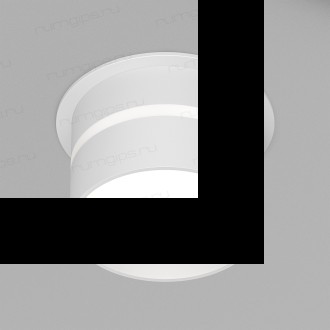 DK2404-WH Встраиваемый светильник влагозащ., IP 44, до 15 Вт, GU10, белый, алюминий