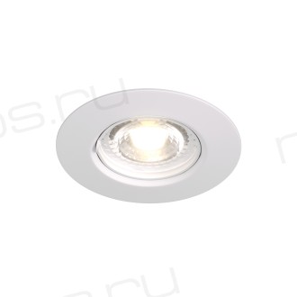 DK3028-WH Встраиваемый светильник, IP 20, 10 Вт, GU5.3, LED, белый, пластик