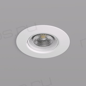 DK3028-WH Встраиваемый светильник, IP 20, 10 Вт, GU5.3, LED, белый, пластик