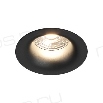 DK3024-BK Встраиваемый светильник, IP 20, 10 Вт, GU5.3, LED, черный, пластик
